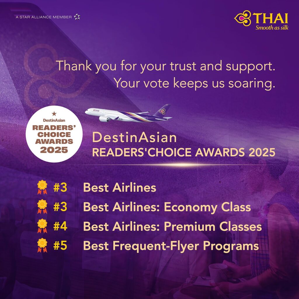 THAI ranked third in