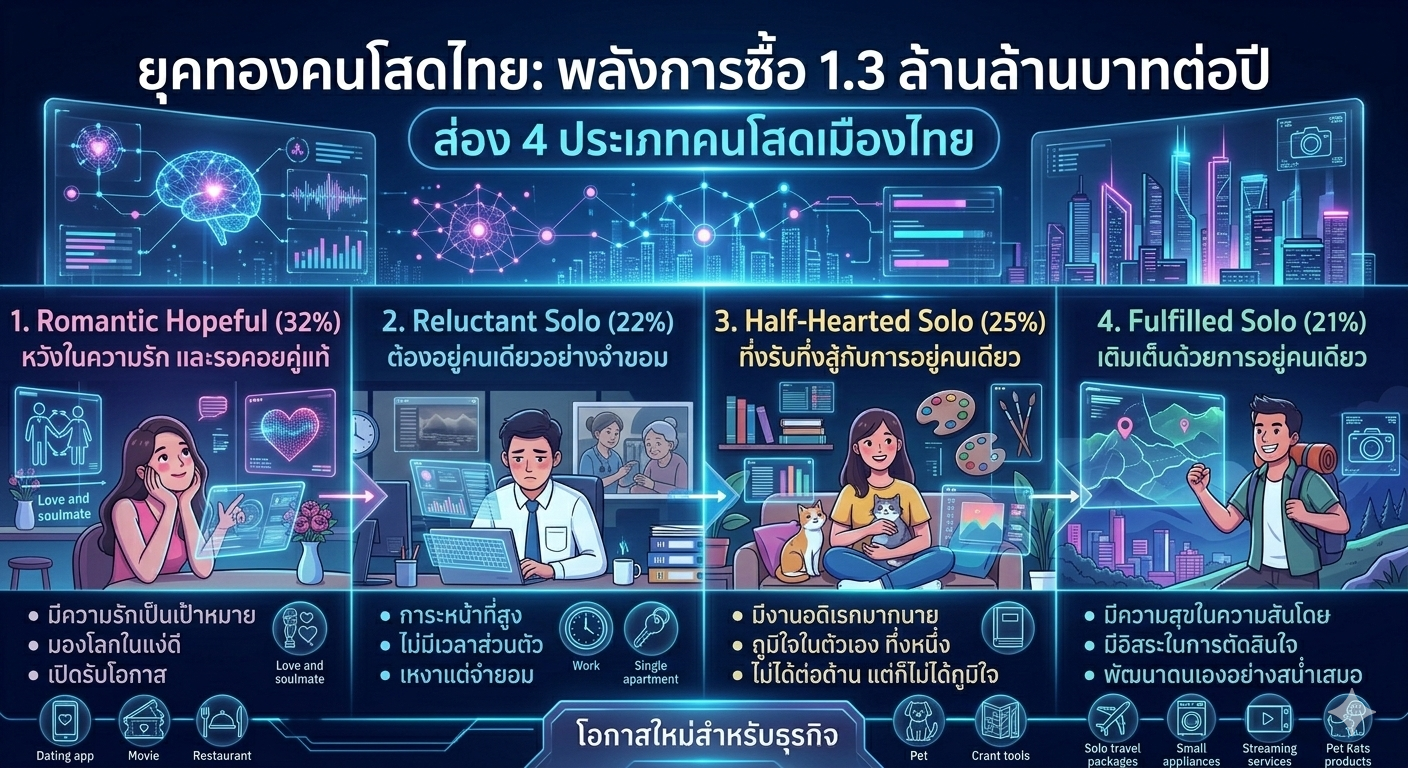 ยุคทอง “คนโสด” ครองเมือง กำลังซื้อสูง
