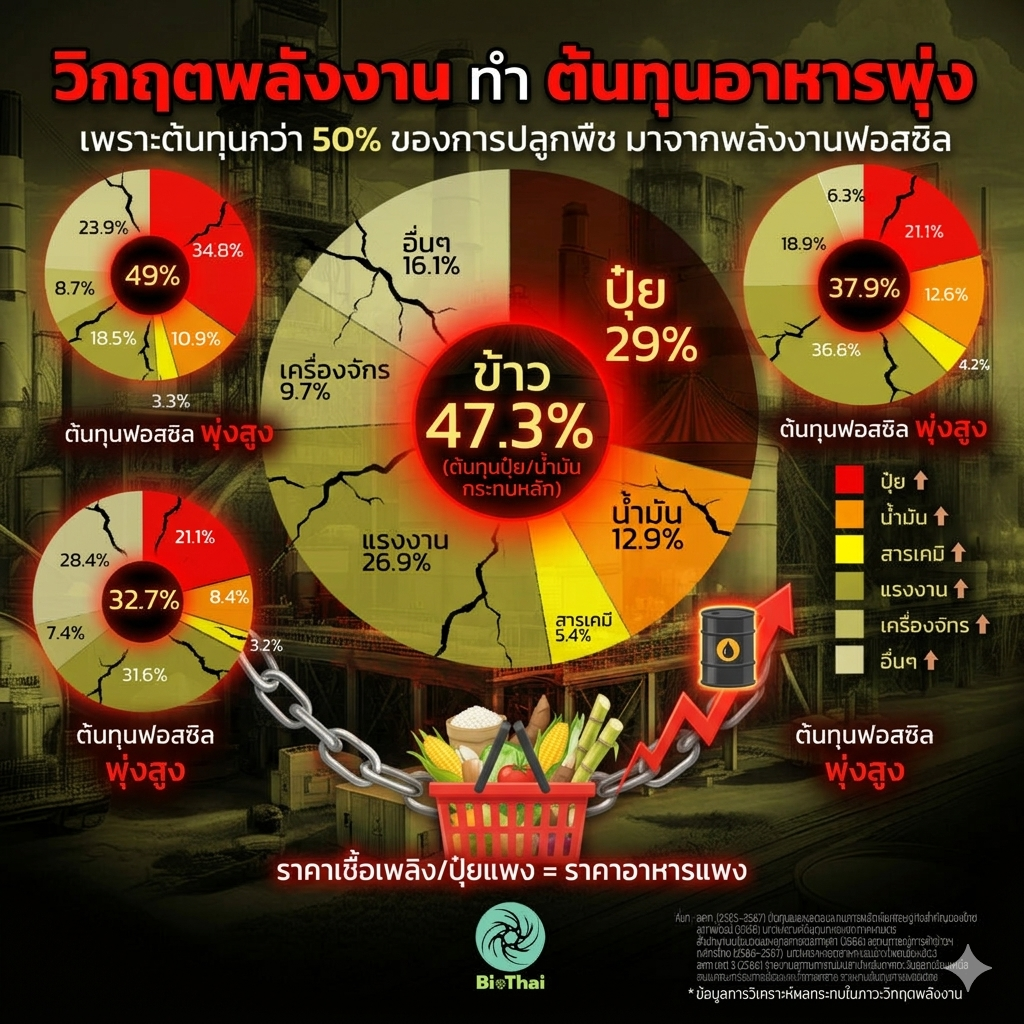 วิกฤตพลังงาน กับ อาหารไทย ต้นทุนพุ่ง