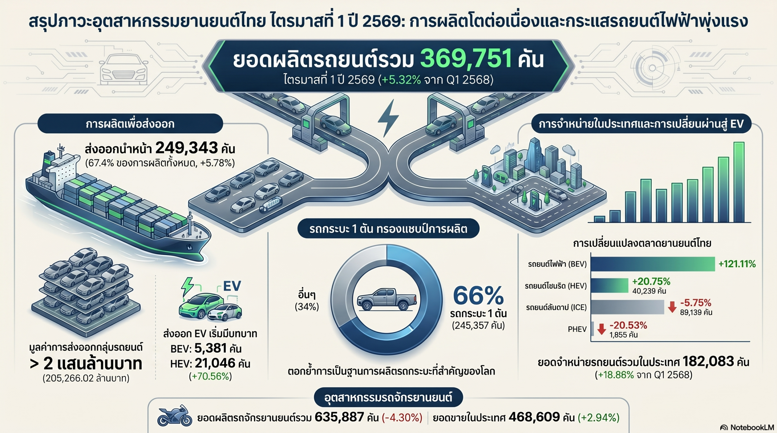 ตลาดยานยนต์ไทย EV ไฮบริด