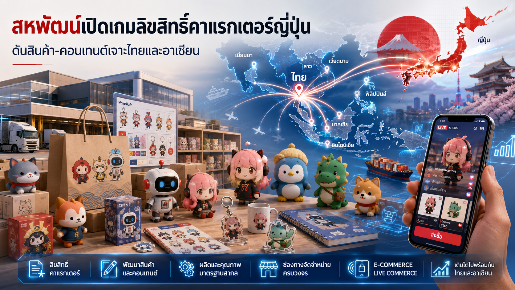 สหพัฒน์และซูมิโตโมร่วมพัฒนาธุรกิจลิขสิทธิ์คาแรกเตอร์ญี่ปุ่นในไทยและอาเซียน