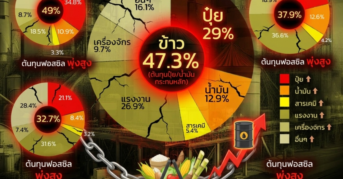 วิกฤตพลังงาน กับ อาหารไทย ต้นทุนพุ่ง