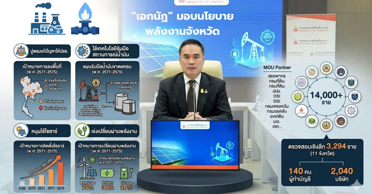กระทรวงพลังงานประชุมพลังงานจังหวัดทั่วประเทศ ขับเคลื่อนนโยบายพลังงานและโซลาร์ในพื้นที่